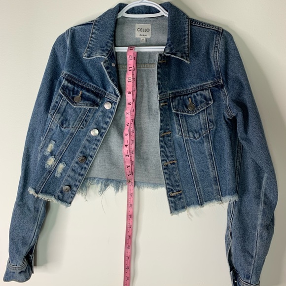 Cello Crop Jean Jacket - Picture 4 of 5